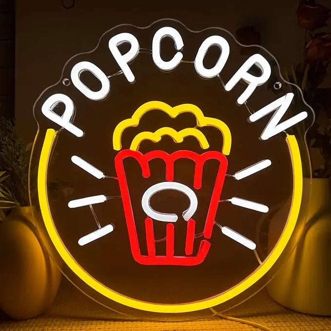 Popcorn LED Neon Sign