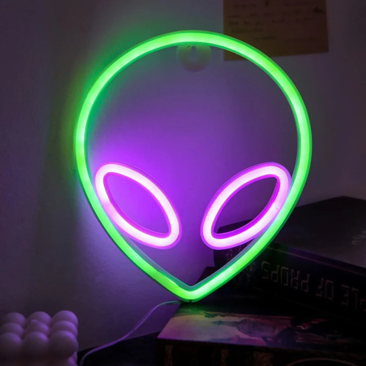 Alien Head LED Neon Sign
