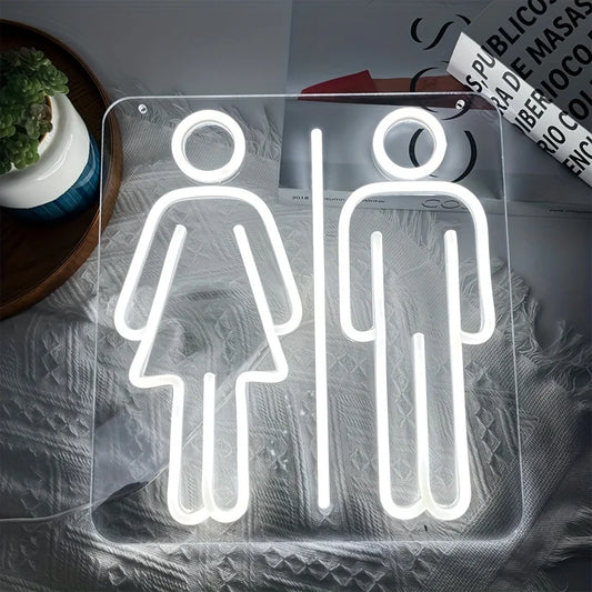 Men &amp; Women Restroom LED Neon Sign